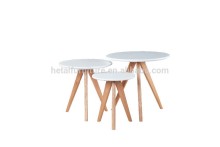 Living room furniture, nesting center table, 3 nesting side table