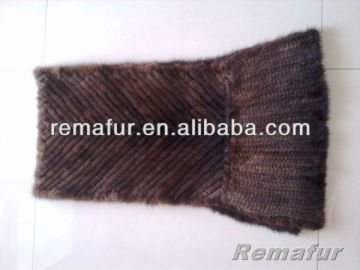 Luxury knitted mink cape real fur cape for women