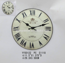 friendly around metal wall clock, hang clock