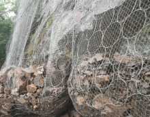 Rock fall barriers mountain