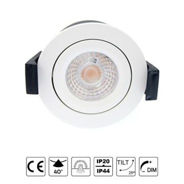 Recessed fire rated downlight