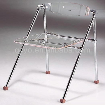 Hot sale! Acrylic clear transparent folding chair