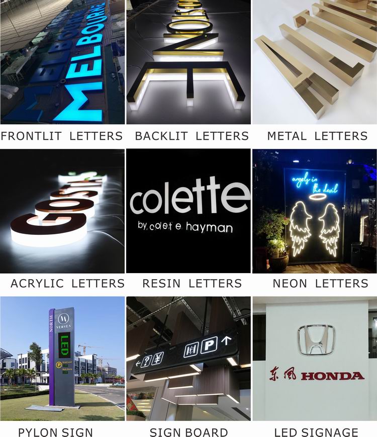 DINGYISIGN Custom Fashion Company Signage 3D Advertising Acrylic Led Channel Letters Sign