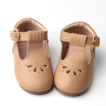 Hollow Real Leather Kids Dress Shoes