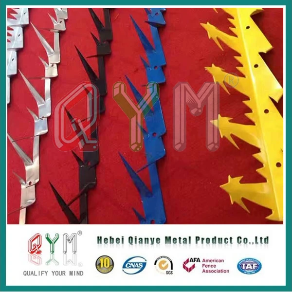 Galvanised Anti Climb Spikes Fence/Security Razor Wall Spike