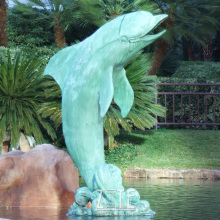 High Quality Cheap bronze garden dolphin statues