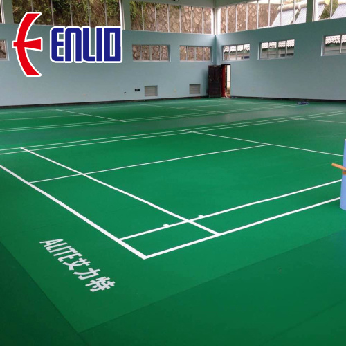 Esteiras de quadra de PVC Enlio Badminton de alta qualidade