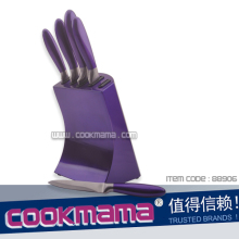 5pcs stainless steel titanium coating knife set