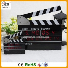 Mktime Patant Clock Big Movie Clapper Alarm Clock LED Digital Clock