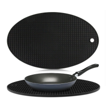 Özel oval silikon trivet paspas pot tutucular mat