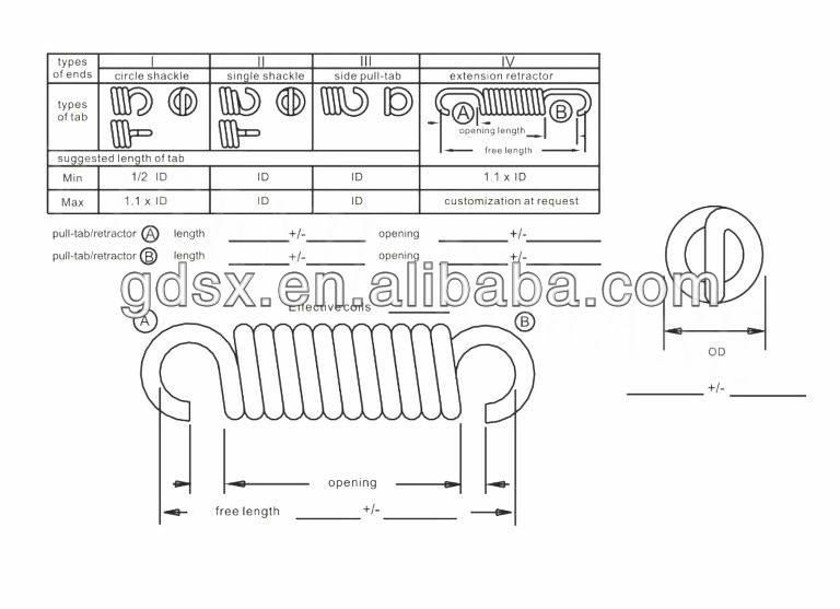 Customized high quality stainless steel/high carbon steel extension spring supplier,drawing spring extension springs