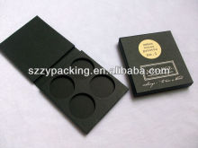 black paper eye shadow box