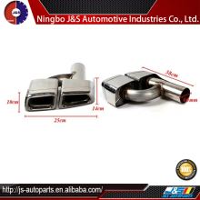 Slanted tip shape exhaust muffler tip