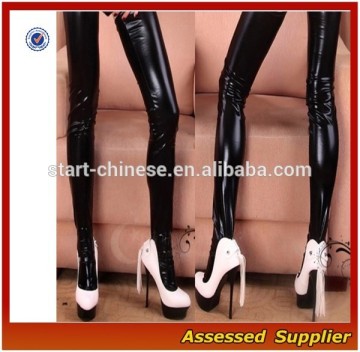 High Quality 100% Real Leather Leggings/ Women leather Pantyhose---AMY11209