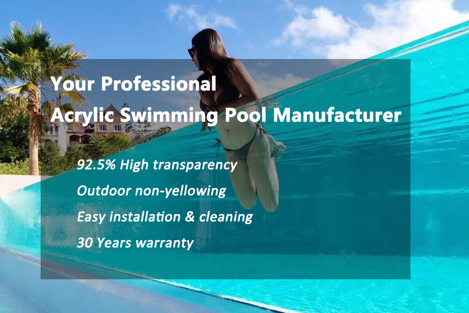 Acrylic swimming pool panel 