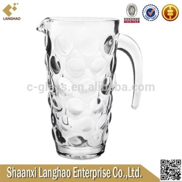 Hand Made Clear Glass Beer Pitcher