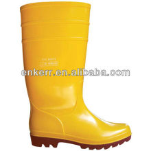 yellow color anti acid-base working PVC boots