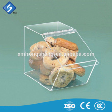 Custom Made Table Stand Clear Acrylic Bread / Doughnuts / Desserts Box