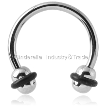 Surgical Steel Micro-Circular Barbell with UFO-Ball