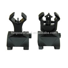 Funpowerland Folding Front & Rear Sight Set In Black Color