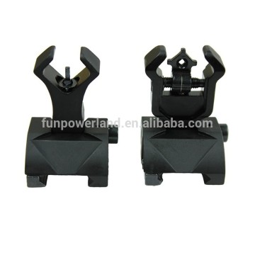 Funpowerland Folding Front & Rear Sight Set In Black Color