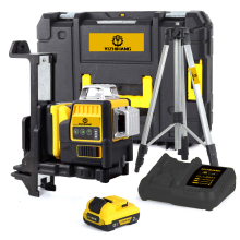 Portable 12 Line Self-Leveling DW Laser Level - Green Automatic Degree Laser Level