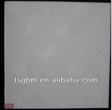 8 thickness ceiling tiles Waterproof plastic decorative Suspended pvc ceiling tiles PVC LAMINATED GYPSUM CEILING TILES