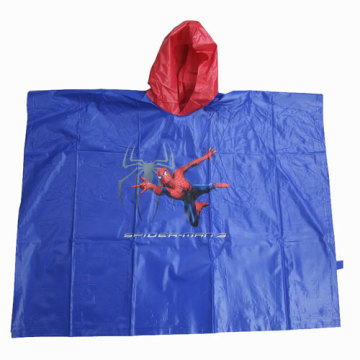 Kinder blau Pvc-Poncho