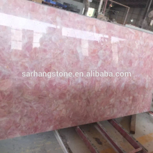Natural semi precious stone pink quartz gemstone agate stone