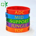 Hot Selling Letter Shape Silicone Wristbands för present