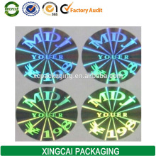 3D anti-fake hologram laser stickers