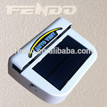 Solar Powered Auto Cool Car Fan 1w Air Vent car fan Rechargeable car fan