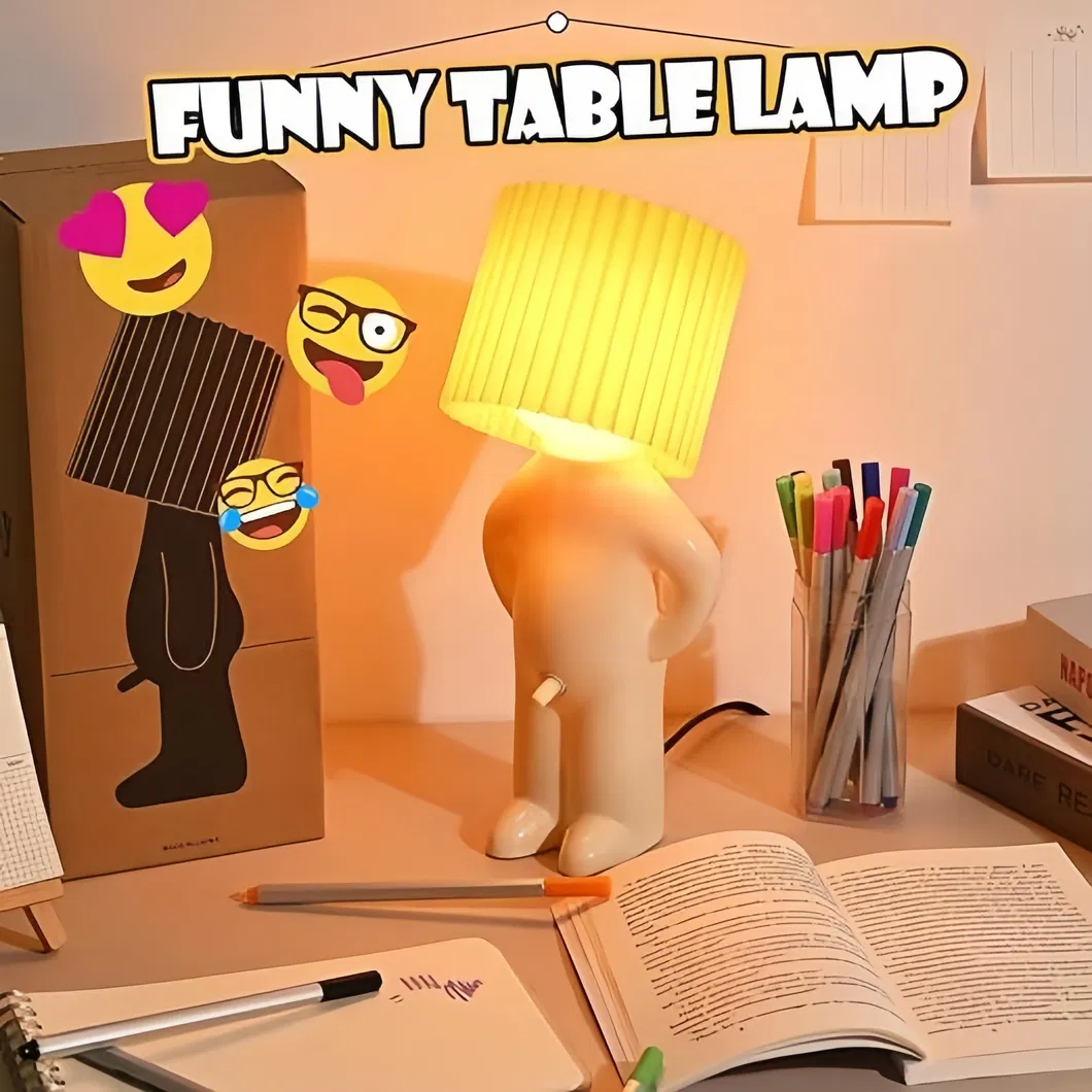 Cute Boy Shy LED Table Lamp Night Light