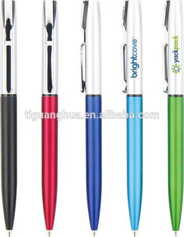 plastic ball pen with metal clip pen BP-6211D