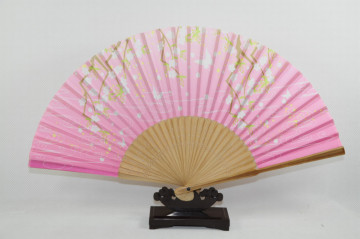 pink personalized bamboo fan, Japanese sytle dance fan,wedding gifts or collection item