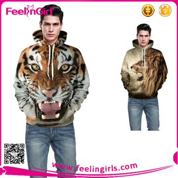 2015 Wholesale 3D lion printing pullover sweatshirt