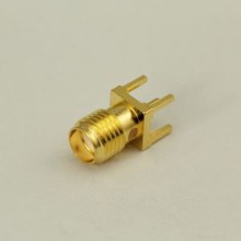 Female PCB Mount SMA Connector Gold Plated
