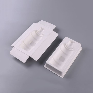 Wine Packaging Tray Sugarcane Bagasse Cushioning Packaging