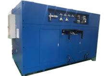 Five axis and three heads drill and planting brush machine