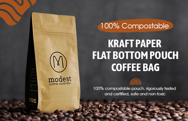 kraft paper coffee bag