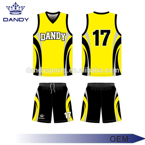 Mens sublimated basketball uniforms