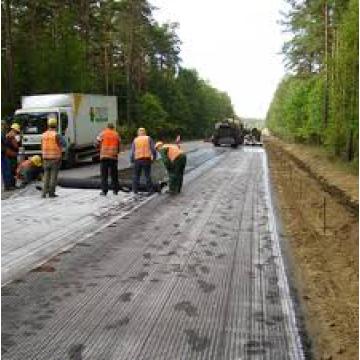 Vía de grava pp biaxial geogrid