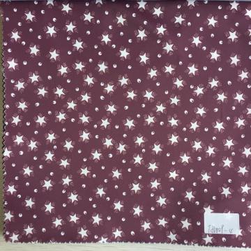 Star And Eye Claret Printed Lining