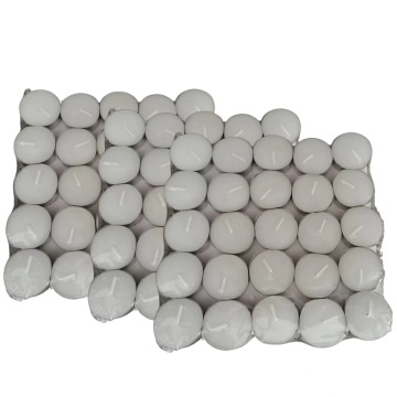 Tearless daily use white paraffin tealight candle