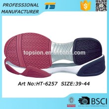 High Density Comfortable Shoe Sole Supplier Male Badminton Eva Rubber Dirty Nylon Footwear Shoe Platform Soles