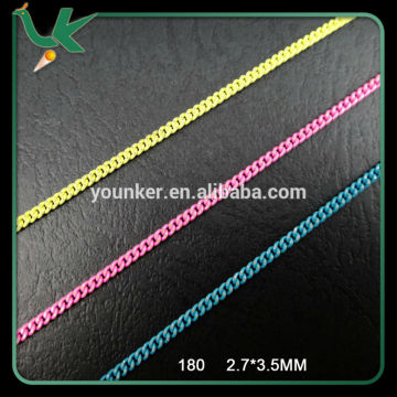 Hot Sale Fashion Colour Brass Jewelry Chain