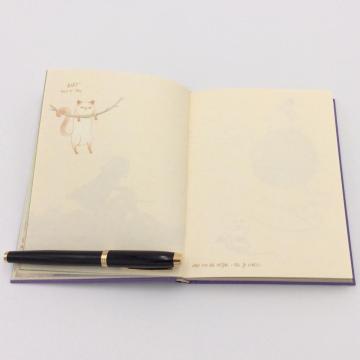 Paper journal notebook with cute graph