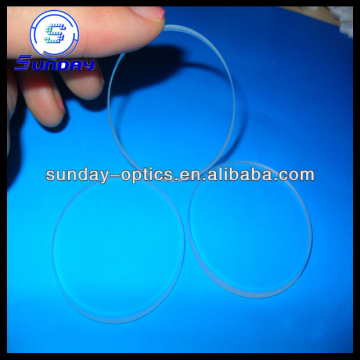 Optical glass window with coating