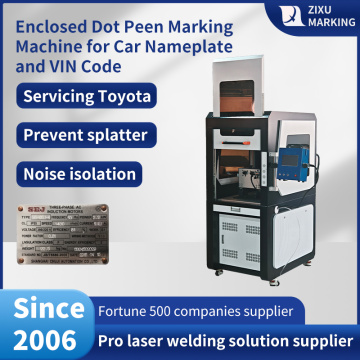 Enclosed Car Nameplate Dot Pin Marking Machine