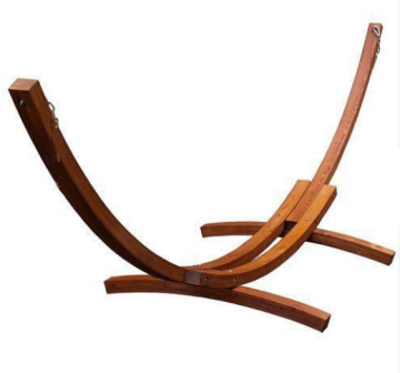 High Quality Wood Hammock Stand - Indoor Outdoor Wooden Curved Arc Wide Stand